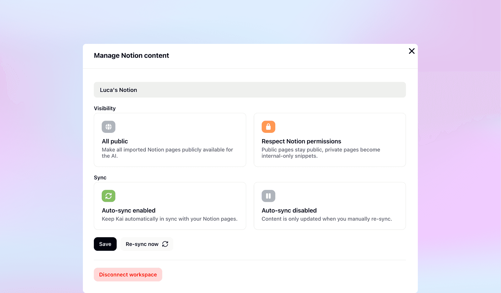 New Notion integrations